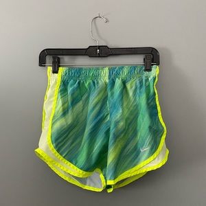 Nike Dri-Fit Green Running Shorts